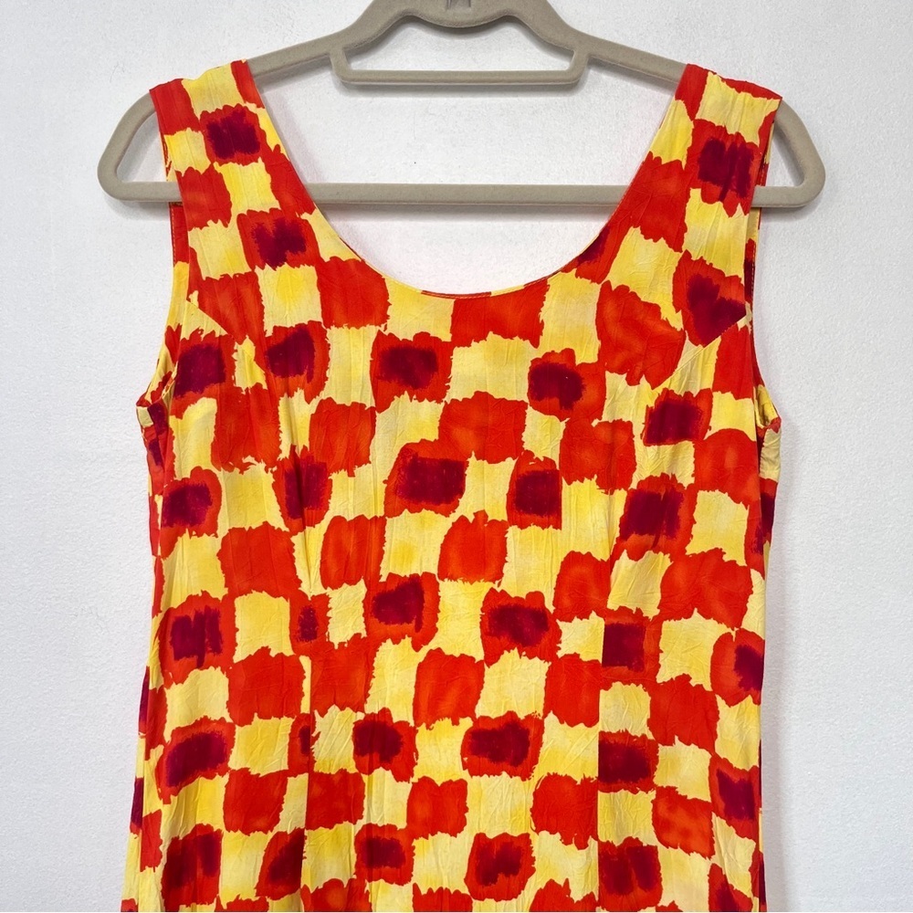 Jams World Vintage Shift Dress size 5 Colorful Print Sleeveless Fitted Summer - Picture 2 of 11